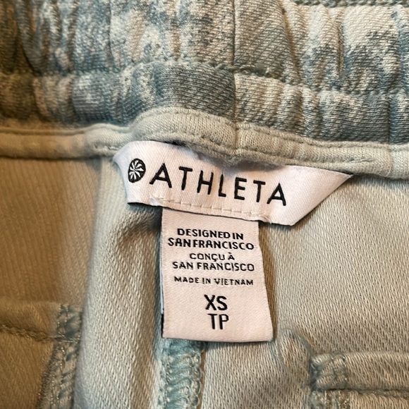 Athleta Farallon Jogger Pants XS Fog Camo Print Pockets‎ Drawstring - Picture 2 of 6